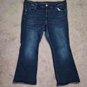 American Eagle Outfitters Dark Blue Flare Jeans